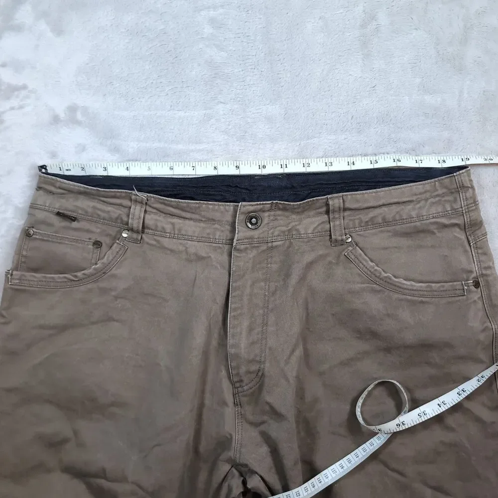 Kuhl Rydr Pants Mens 38x30‎ (38x29) Brown Outdoor Hiking Workwear Heavy Patina